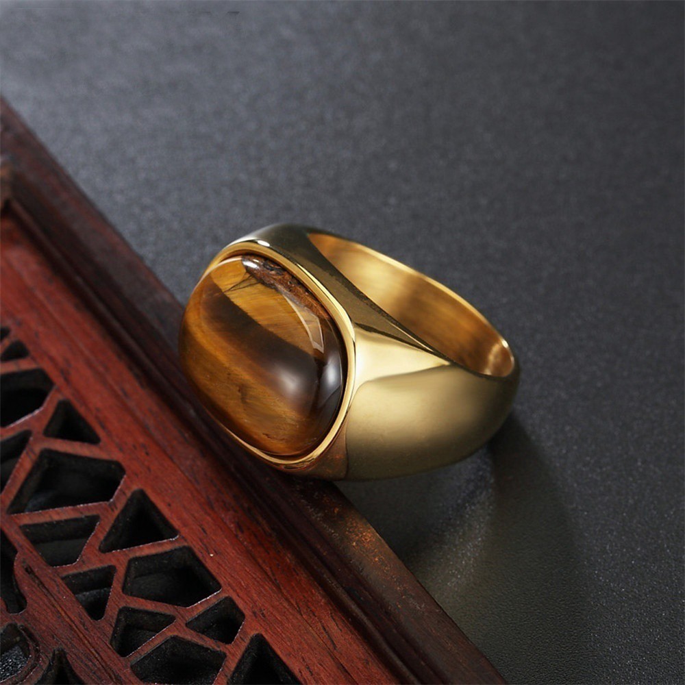 SEUSUK  Luxury Punk Cat Eye Modeling Opal White Gold/Silver Engagement Ring Gift COD Ring