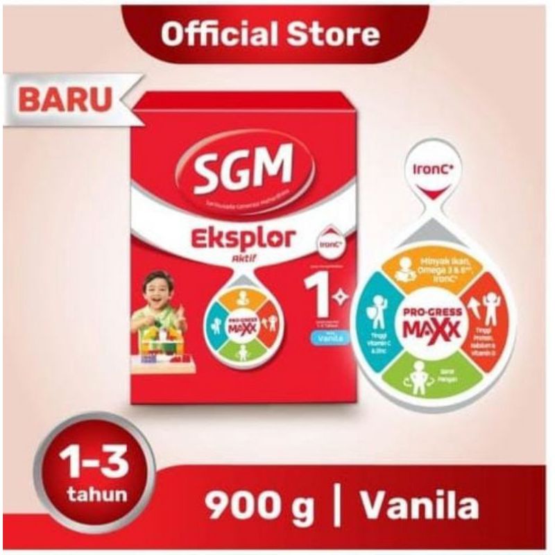 Susu SGM 1 plus madu vanila 900g 1-3 tahun