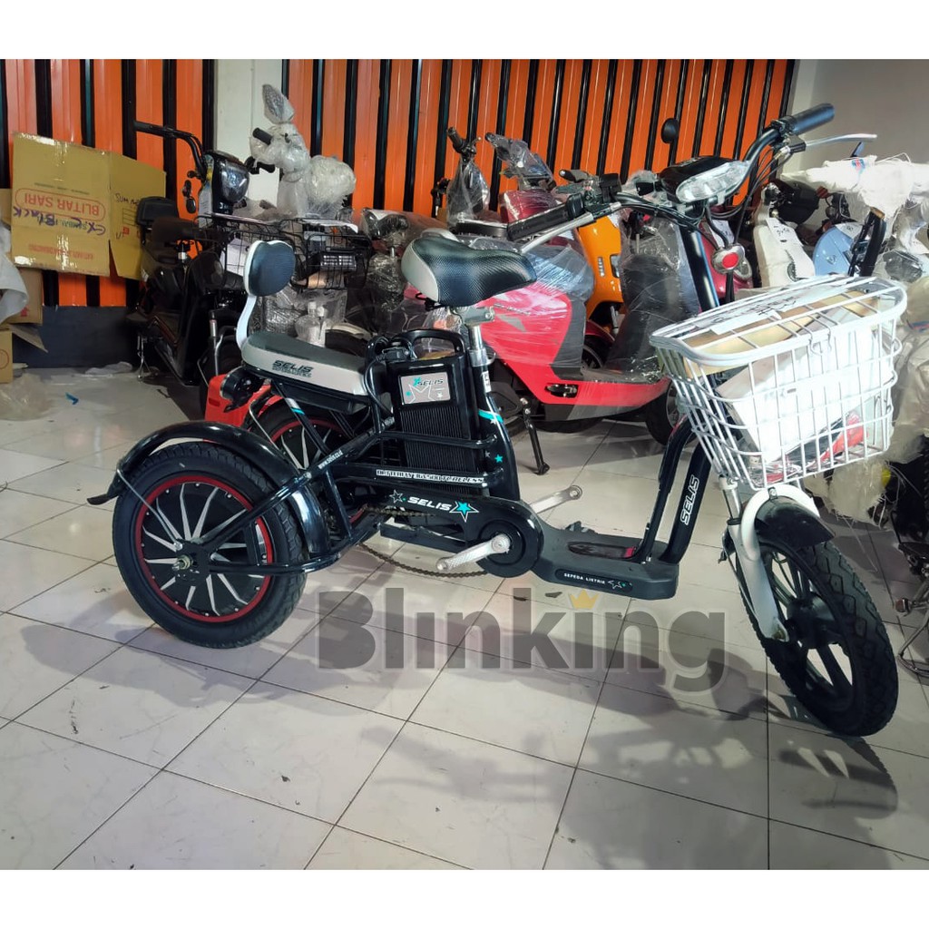 Sepeda Listrik selis roda 3 Emoped Trike