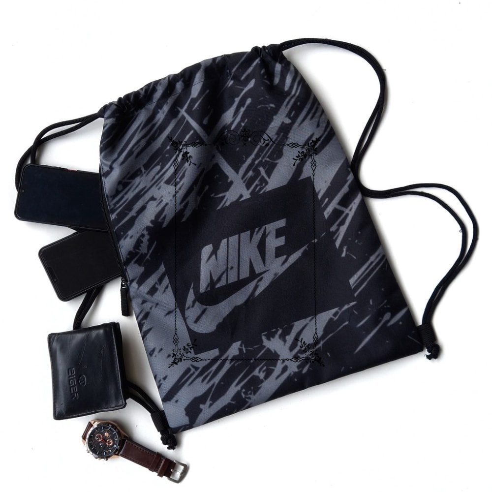 Grosir Tas Serut String Bag Gymsack Tas Sepatu Futsal/Bola Tas Nike Monster Keren