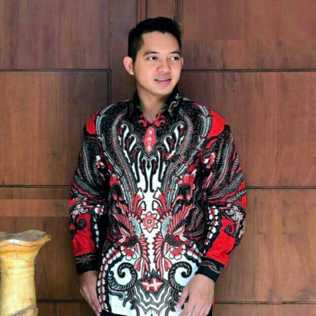 Kemeja Batik Pria Ppbtk07 Modern Lengan Panjang Casual Modis Trendy Masa Kini M L Xl Xxl