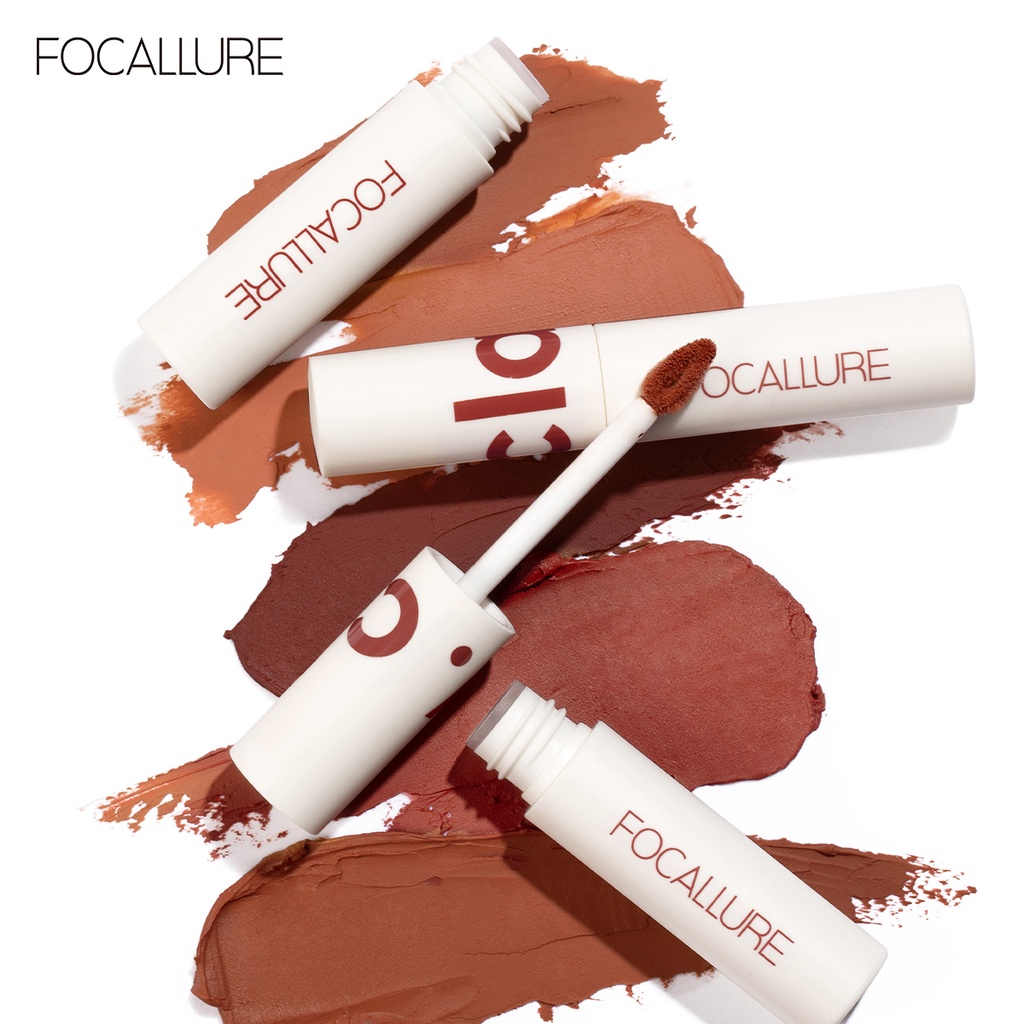 FOCALLURE Hot Sale 2PCS Velvet Mist Lipstick Matte Lip Clay Lipstick &amp; Long-lasting Super Anti Air Lip Tint