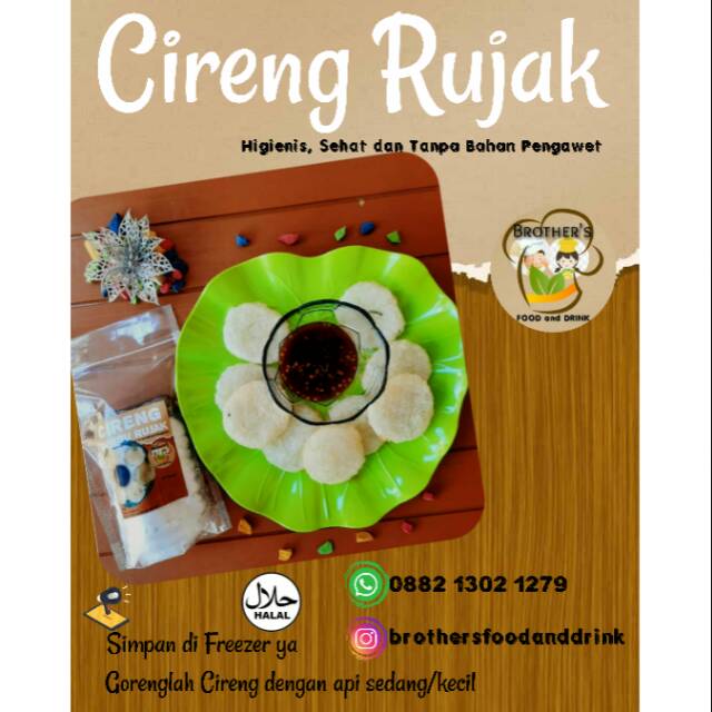 Cireng rujak / Rujak cireng / cireng bumbu rujak