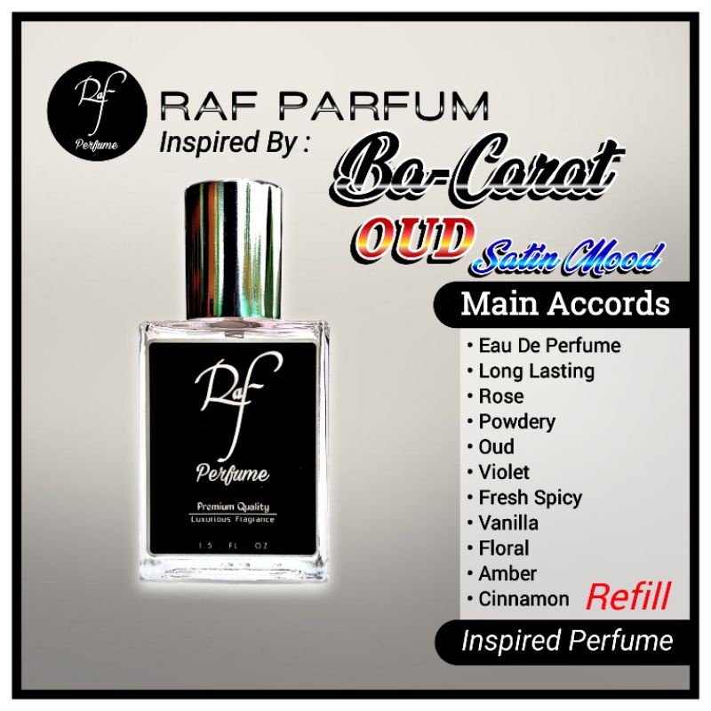 Parfum Baccarat Oud Satin Mood PREMIUM Wangi Tahan Lama 35ml 50ml 100ml