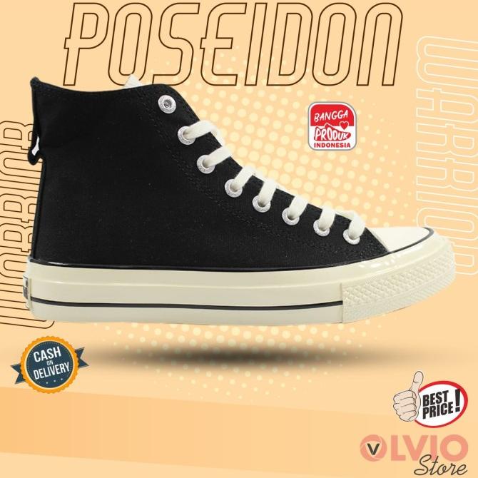 Warrior POSEIDON High - Sepatu Sneakers Vulcanized Canvas Warrior Ori