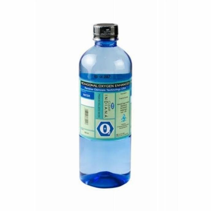 

monggo] CLEAR INDIANA HEXAGONAL OXIGEN WATER 600 ML air minum kesaharan