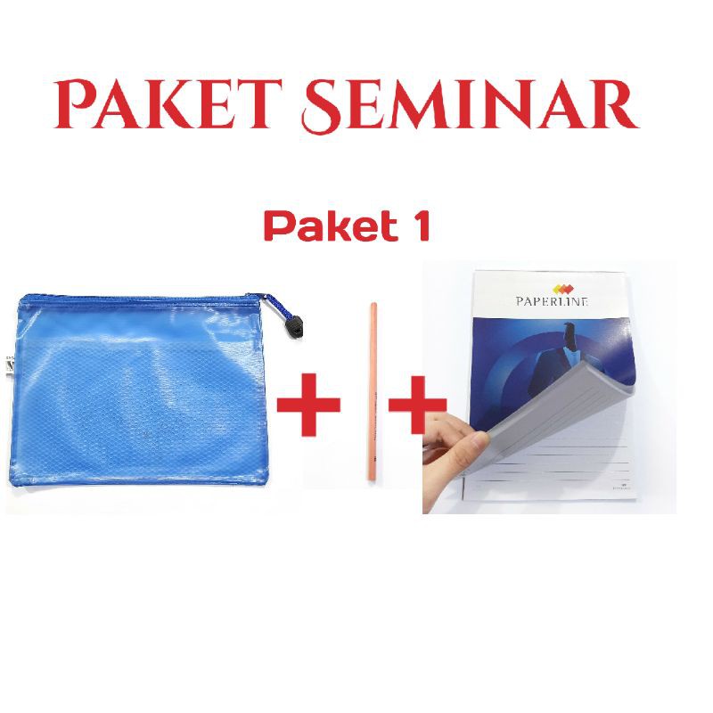 

ATK Paket Seminar / Alat Tulis Set Seminar Zipper Pensil dan Buku Pad A5