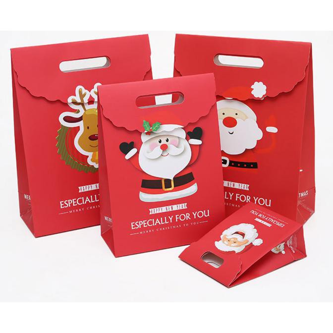 

XL KANTONG motif RUDOLF, PAPER BAG PACKING HADIAH NATAL FOR X'MAS GIFT