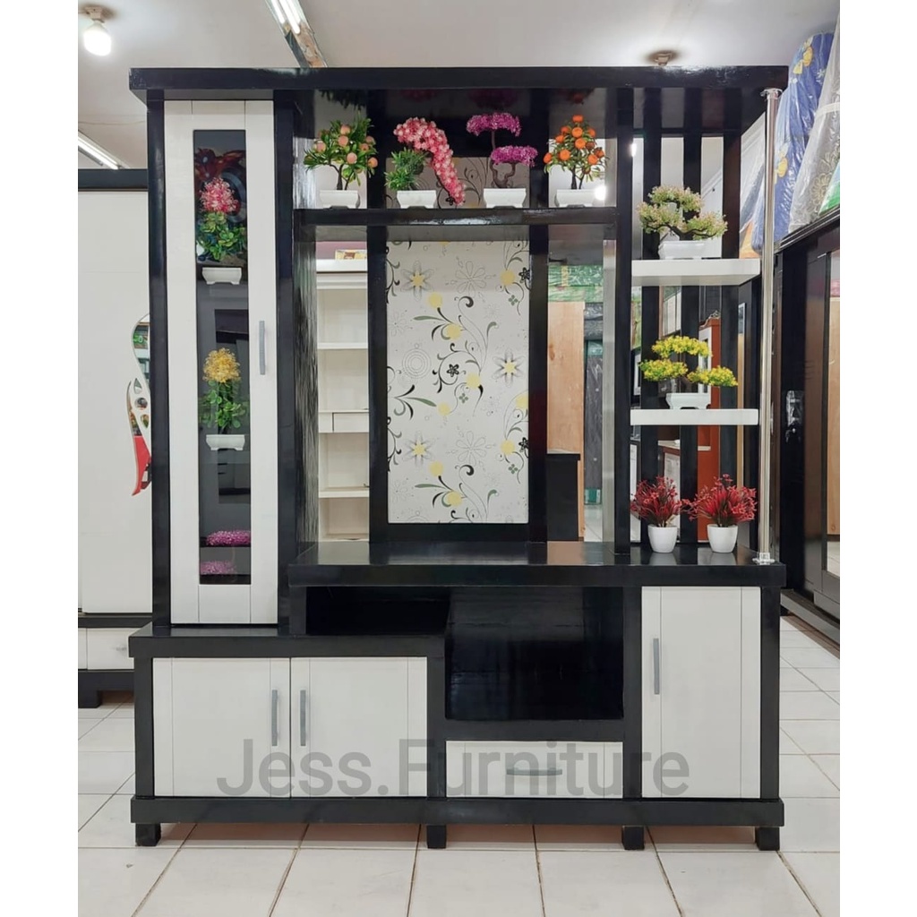 Pajangan TV 32 inc / Partisi Minimalis / partisi ruangan / Bufet TV Multitriplek Halus pajangan TV M