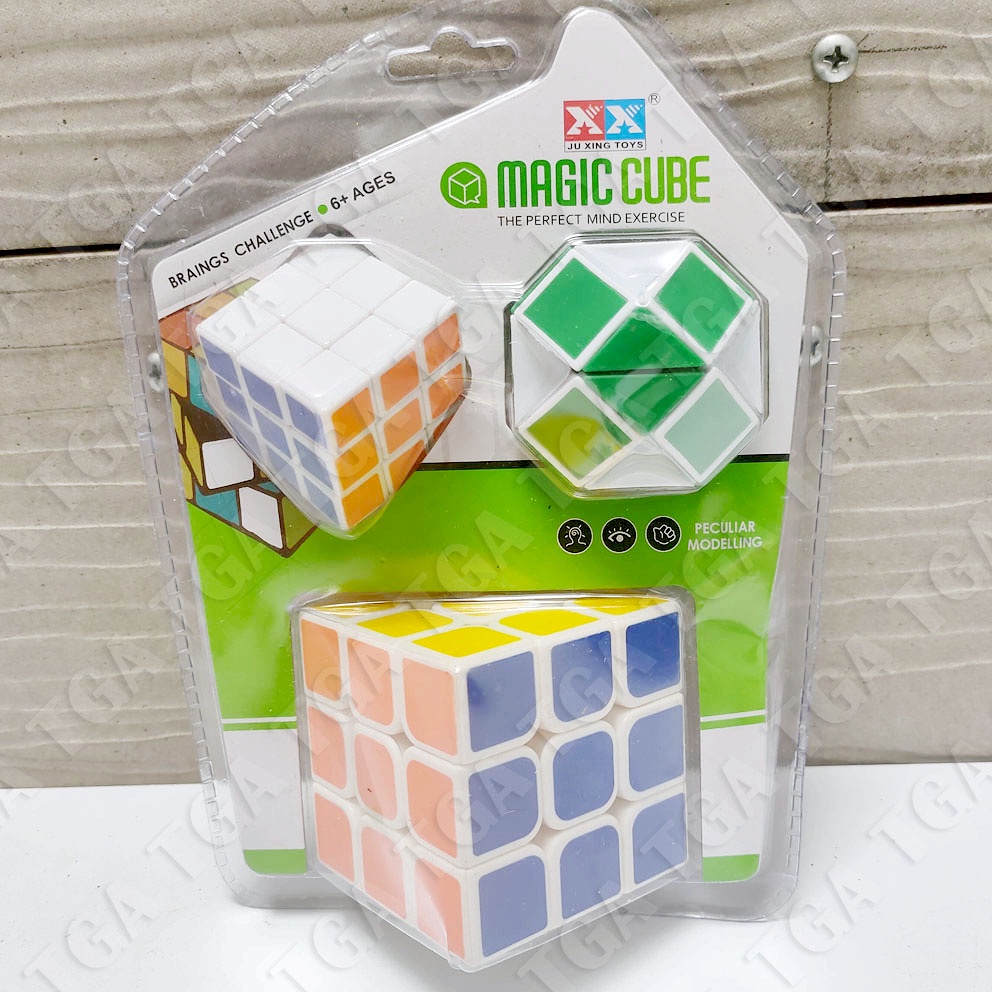 MAGIC CUBE MAINAN ASAH OTAK KUBUS RUBIK STRICKERLESS 3X3X3