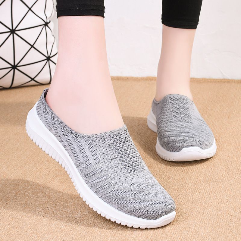 Sepatu Selop  Flyknit Shoes Women import / Sepatu Slip On Wanita  #883 Sepatu Import