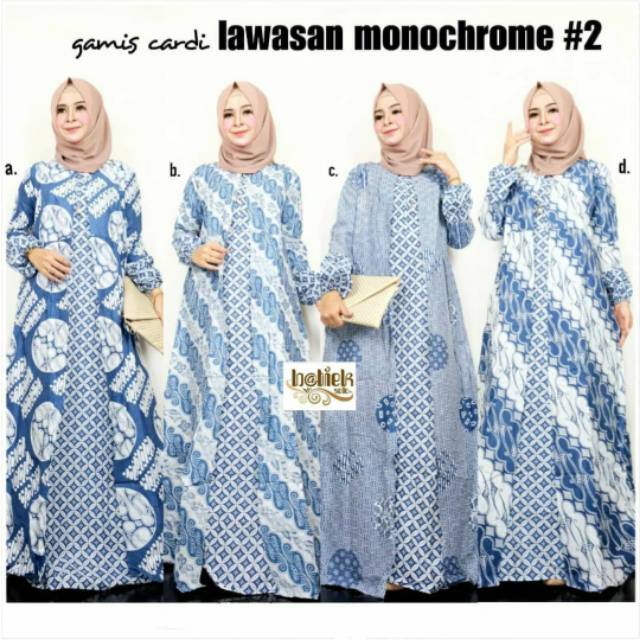 [READY] Longdress Batik Jumbo / Gamis Batik / Daster Muslim Bahan Rayon Rotari PT Sritex