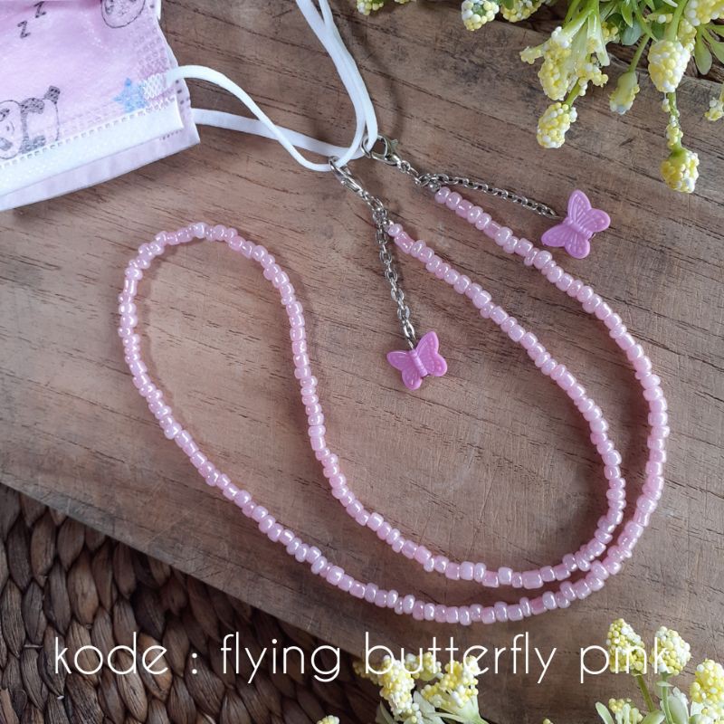 Beads Strap Mask/ Kalung masker manik manik/ Gantungan masker/ Tali masker Nama
