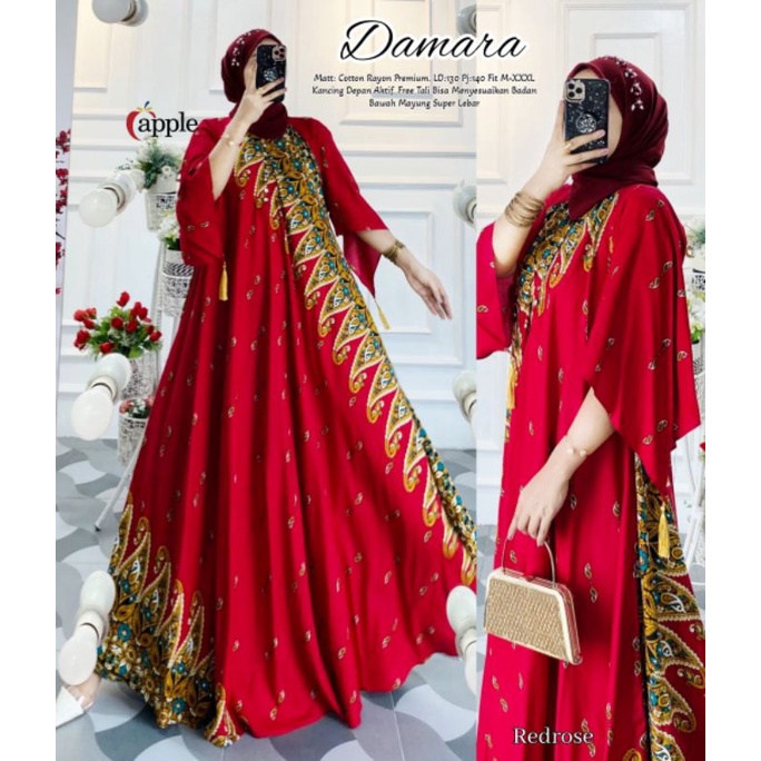 Mahesa Monata Damara maxy dress catton rayon premium kancing depan aktif free tali menyesuaikan bada