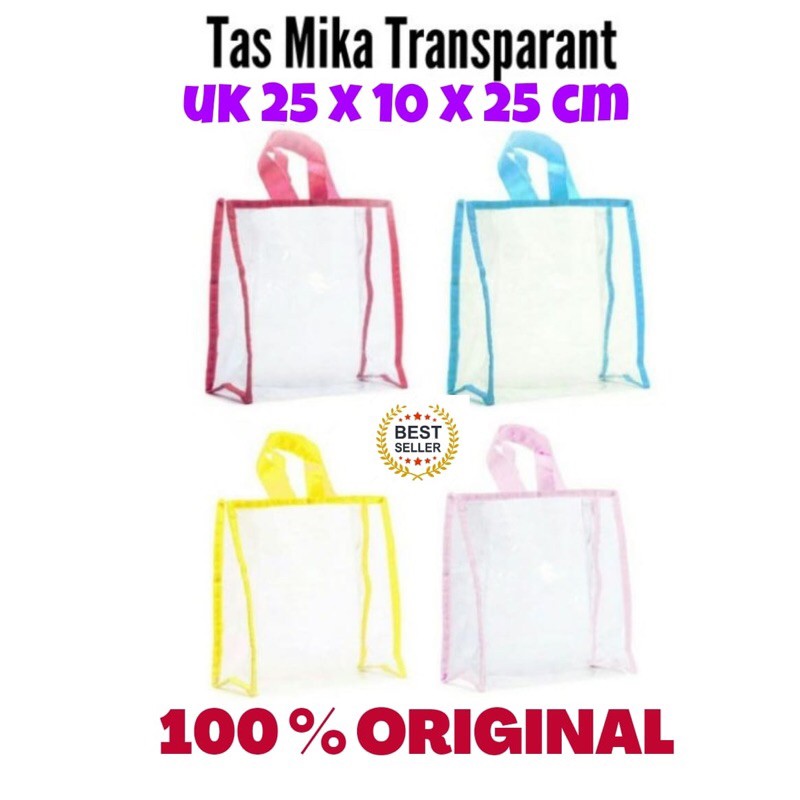 

Tas Souvenir Goodie Bag Ultah Bahan Mika Transparan Polos Tebal