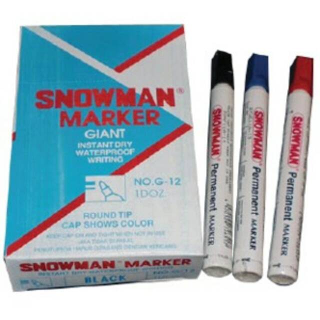 

Snowman marker permanent