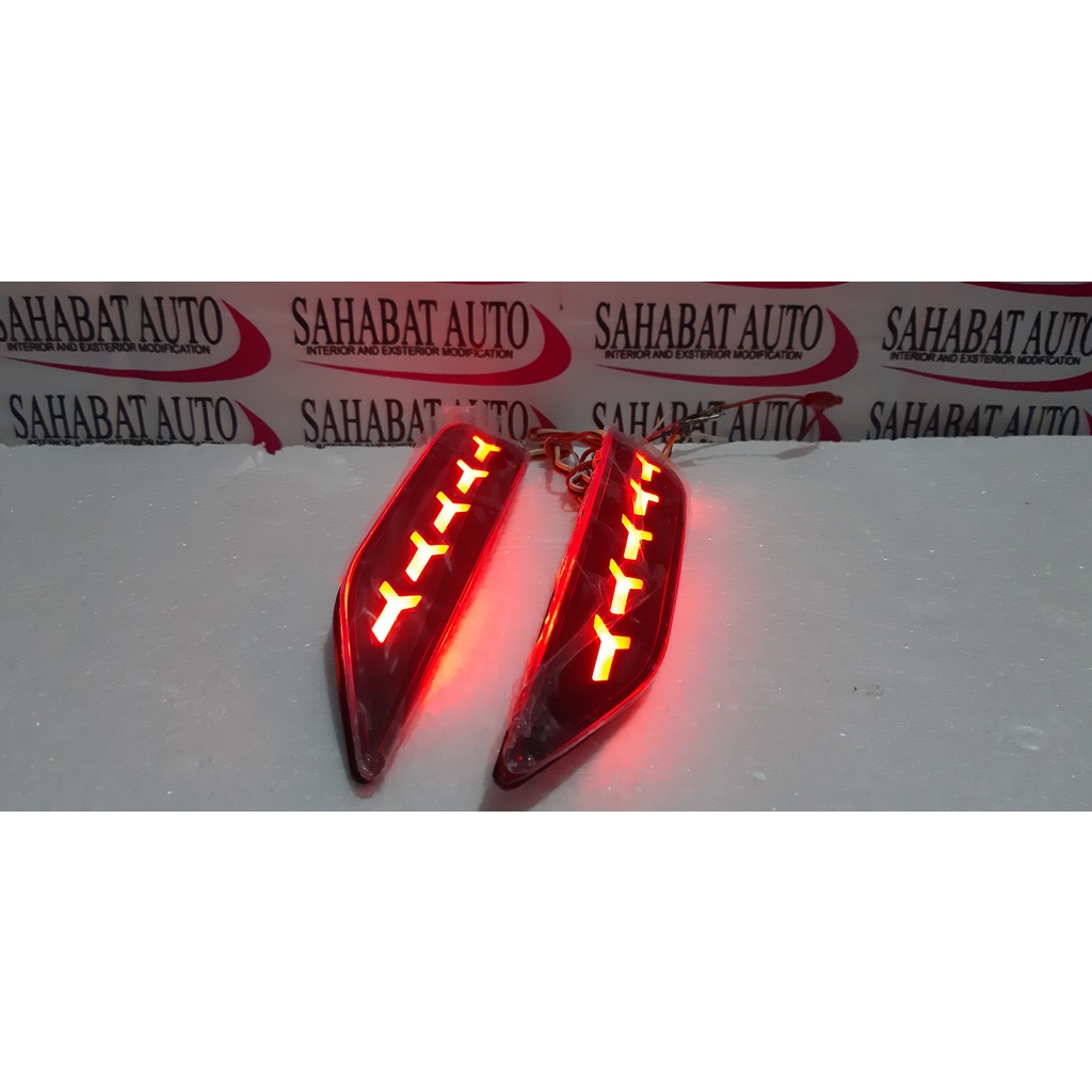 LED REFLECTOR XPANDER LAMPU BEMPER BELAKANG MITSUBISHI XPANDER