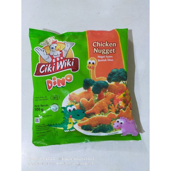 

Ciki Wiki Nugget Bentuk Dino 500gram