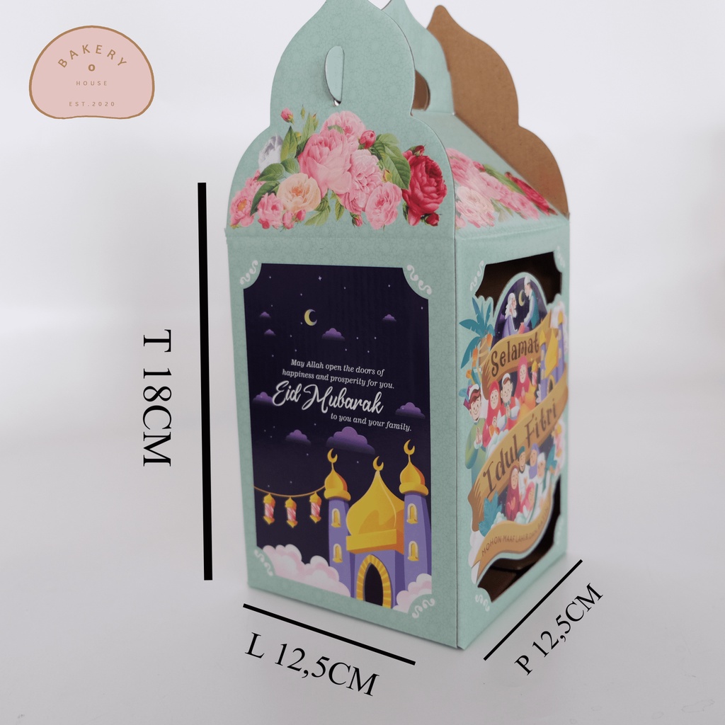

BOX / DUS LEBARAN MOTIF BUNGA KAKAK ADIK EID MUBARAK IDUL FITRI LUCU TENTENG PACKAGING KUE KERING
