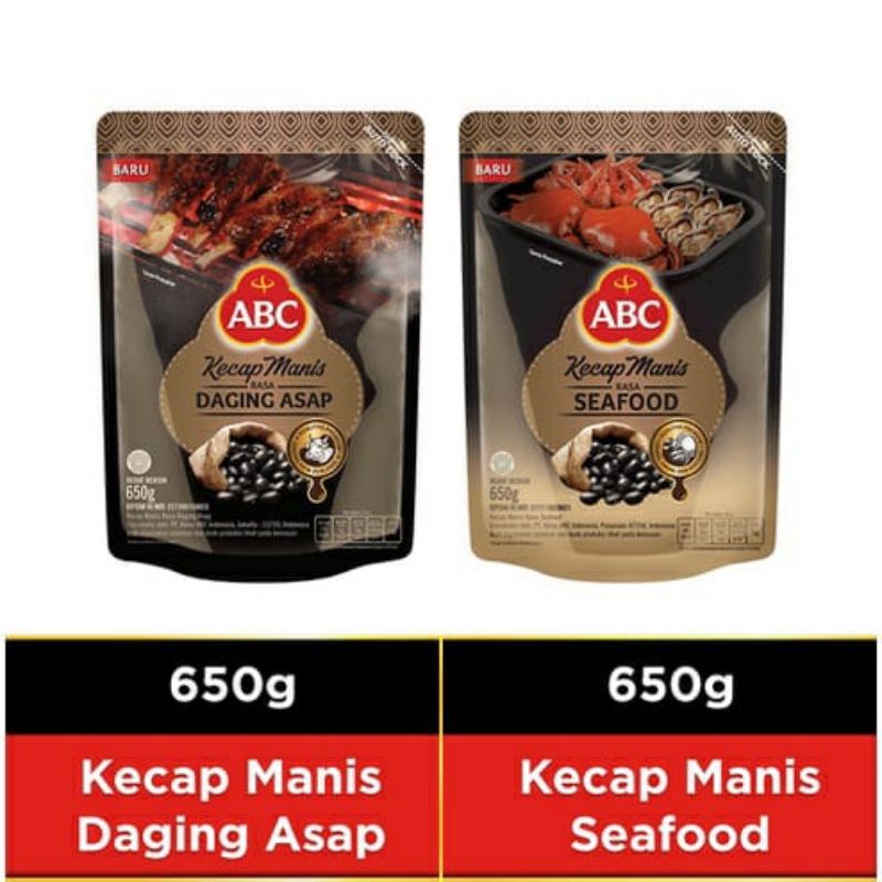 

BARU! ABC Kecap Manis Daging Asap/Seafood 650 ml