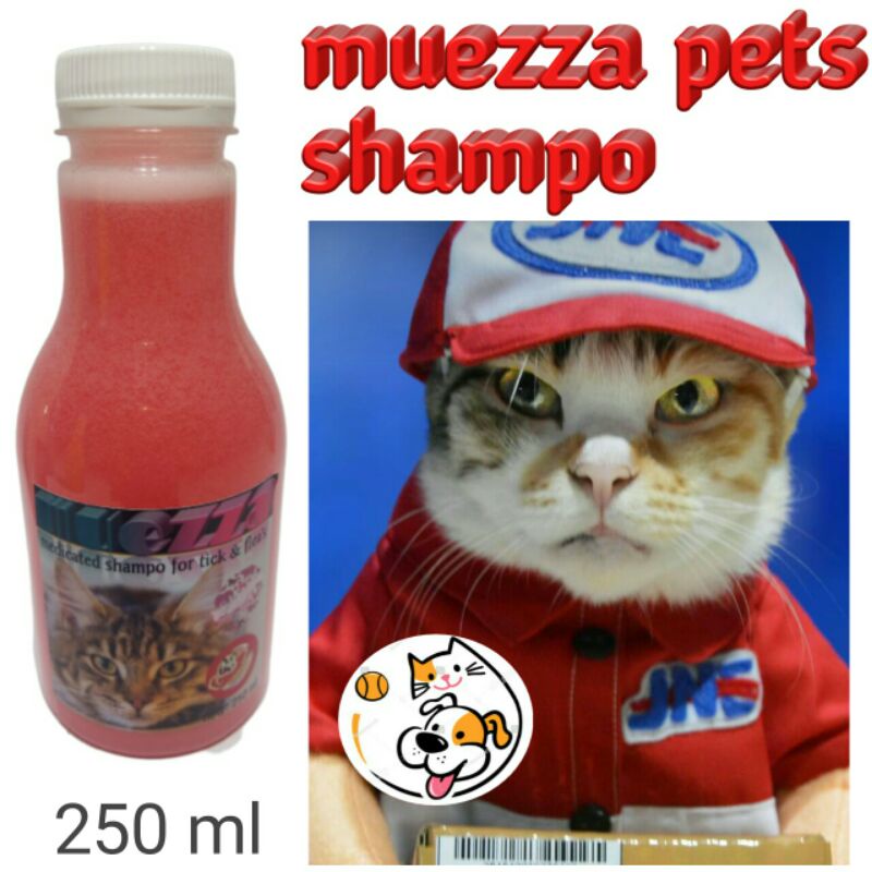 muezza medicated shampo pengobatan sampo obat anti kutu jamur tick Flea untuk kucing anjing musang murah manjur promo diskon terlaris