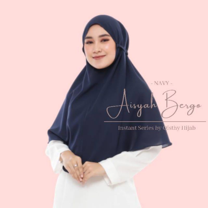 Aisyah bergo tali/hijab instant/kerudung bergo tali/hijab bergo diamond