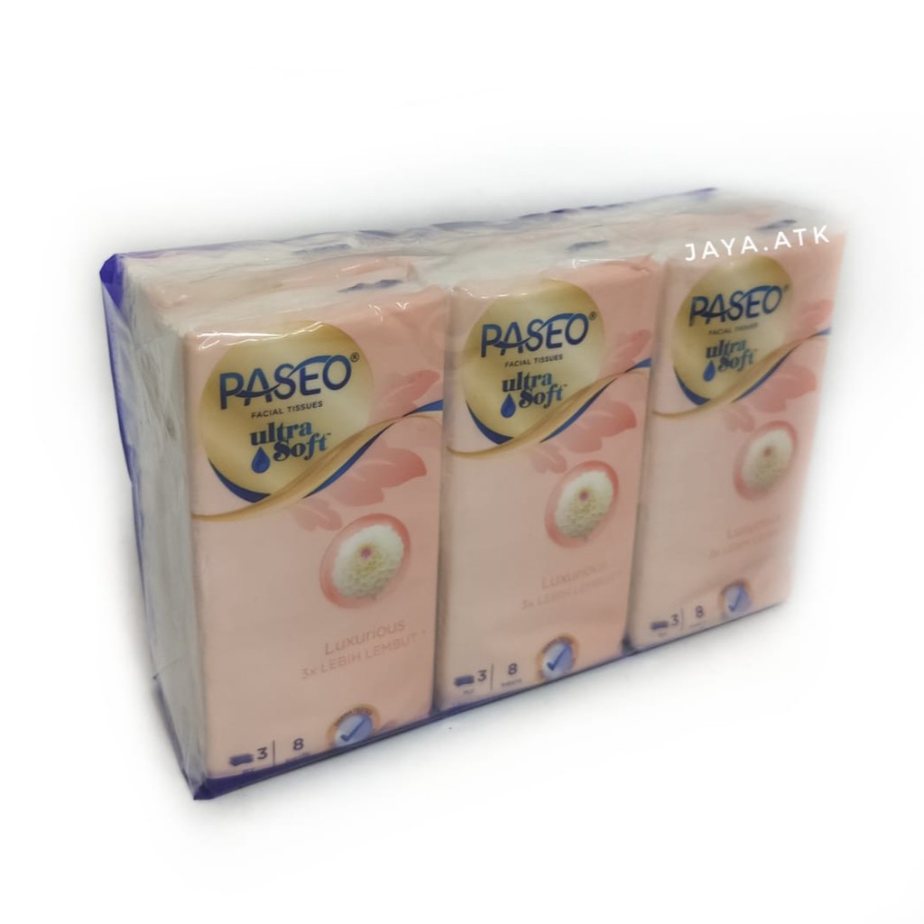 TISU KERING MINI KECIL PASEO ULTRA SOFT ISI 6 BUNGKUS TISU KANTONG FACIAL TISSUE