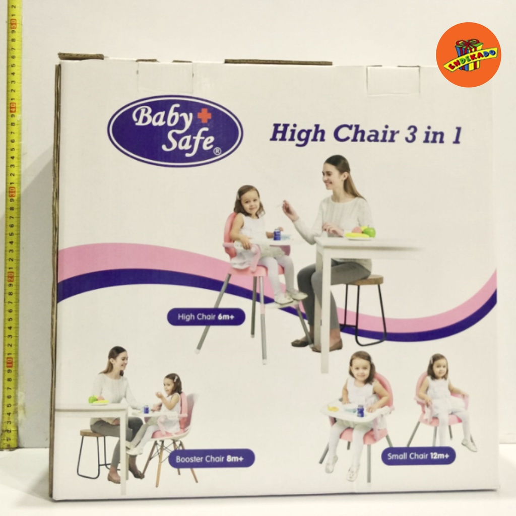 Baby Safe High Chair 3 in 1 Kursi Makan Bayi