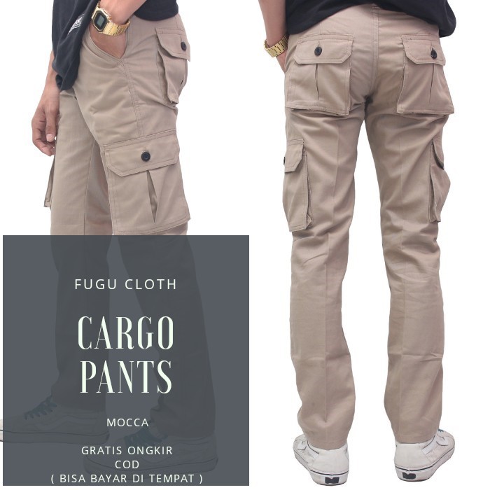 Celana Cargo Panjang PDL Pria Mocca DC Kargo Gunung Moka Celana Cargo Panjang PDL Pria Mocca DC Kargo Gunung Moka