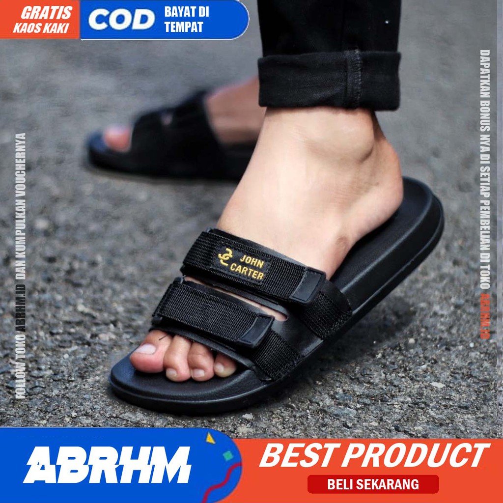 ABRHM x AUDIC Sandal Slide Pria Sandal Slop Pria Ori Distro Sendal Selop Cowok / Cowo Keren Kekinian