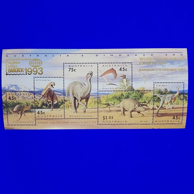 

T3RMUR@H Prangko/Perangko MURAH/BAGUS AUSTRALIA Dinosaur Era c.t. BANGKOK 1993