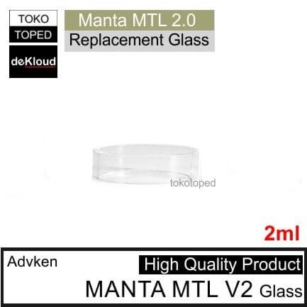 kaca MANTA MTLx V2 Replacement | 2.0 warna glass bening