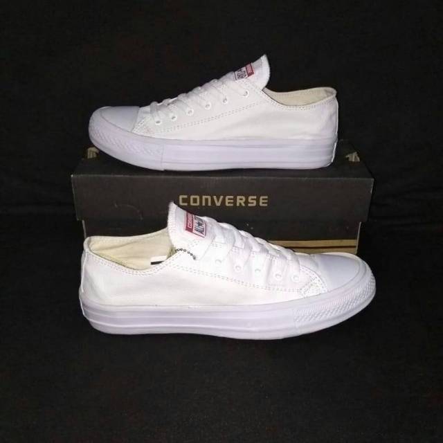 OBRAL SEPATU CONVERSE KULIT FULL WHITE 36-43 #PROMOSEPATU