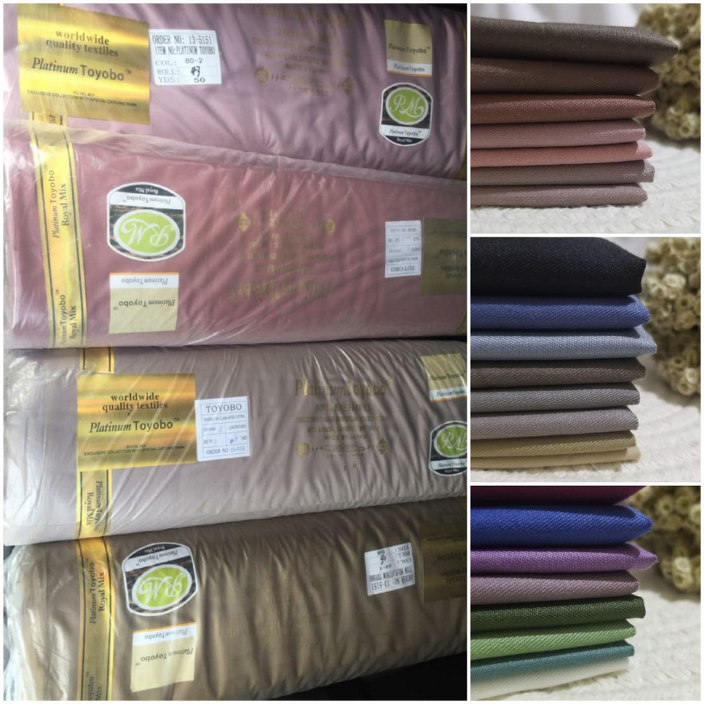 KOSTOOMTEX Kain Katun Toyobo Royal Mix Ecer & Roll