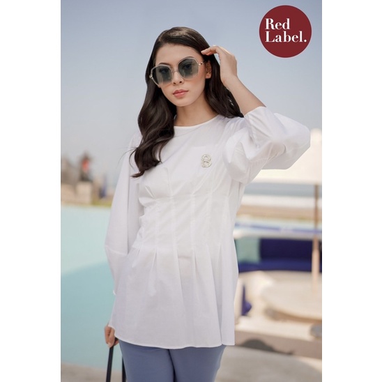 Buttonscarves x Benang Jarum White Sophie Blouse
