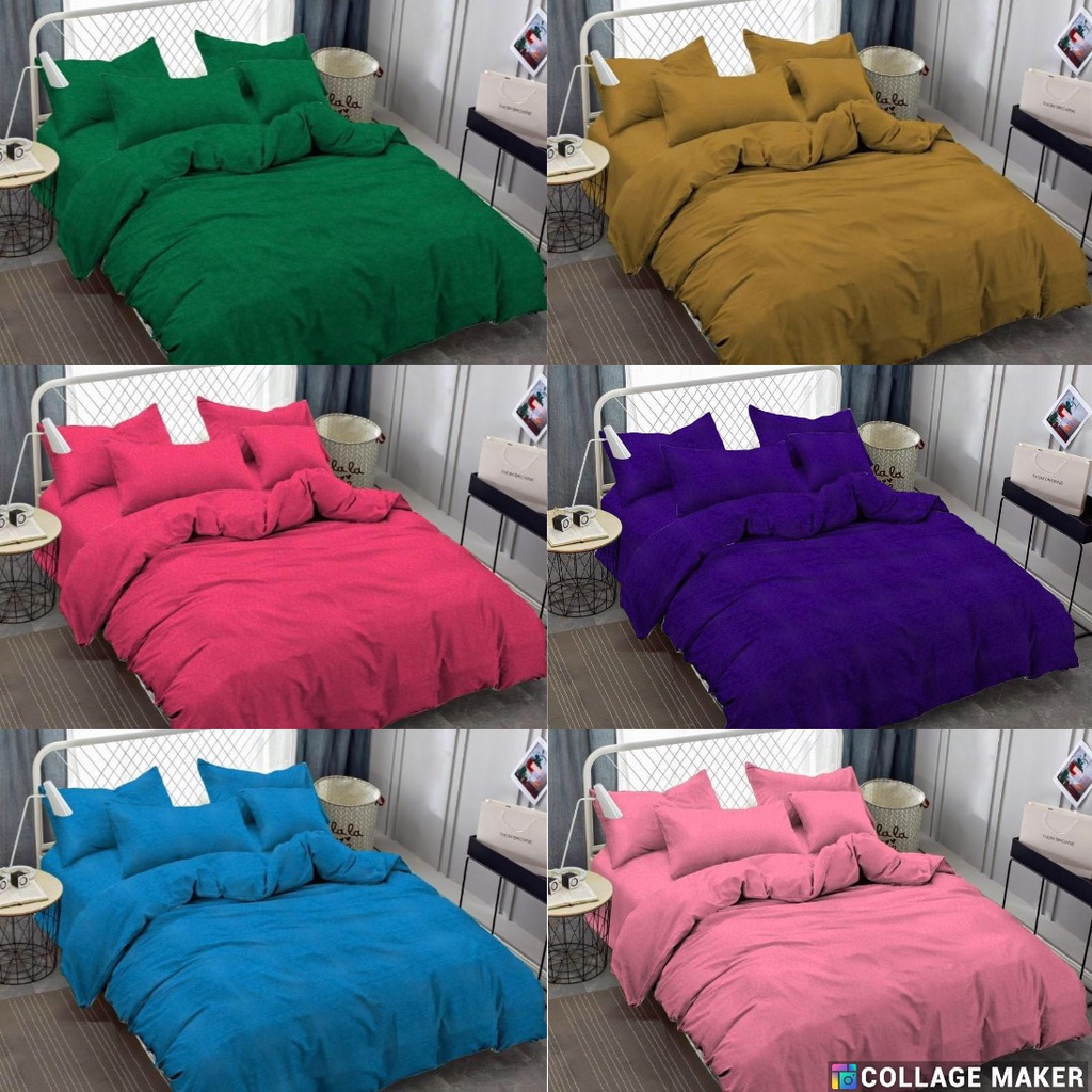 Vallery Quincy Sprei dan Bedcover Polos Emboss King 180 Tinggi 30 cm