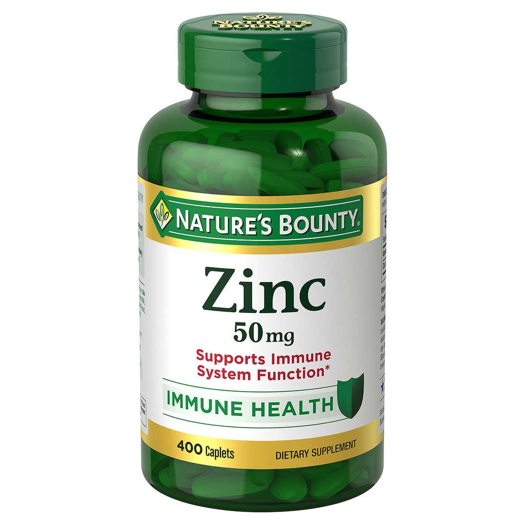 Zinc 50 mg , 400 Caplets - Original Nature's Bounty USA