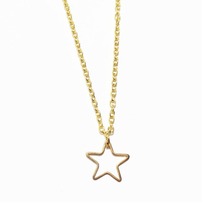 Kalung Rantai Korea Liontin Bintang Korean Necklace Star Charm