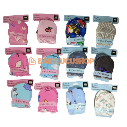 Mitten | Sarung Tangan Bayi Premium Nextbluefly Mittens Motif SNI