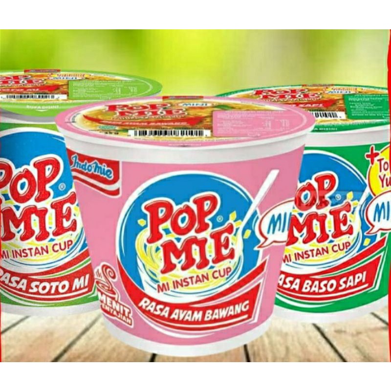 

pop mie mini 40g/ayam bawang/sotomie/baso sapi