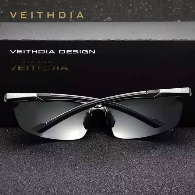 Kacamata Pria ORIGINAL VEITHDIA 6592 Polarized Anti UV Sungglass