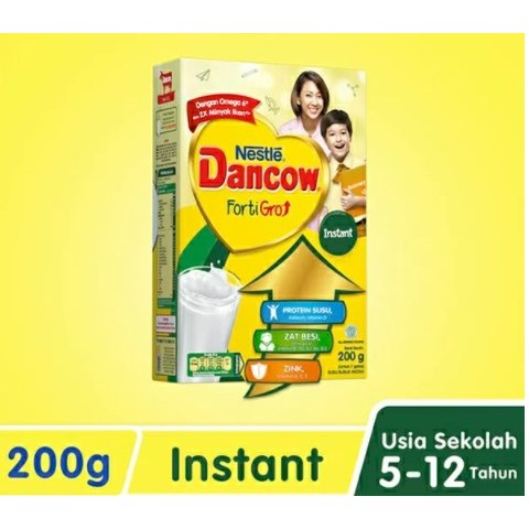 Dancow  Fortigro Susu Bubuk Instan 200Gr