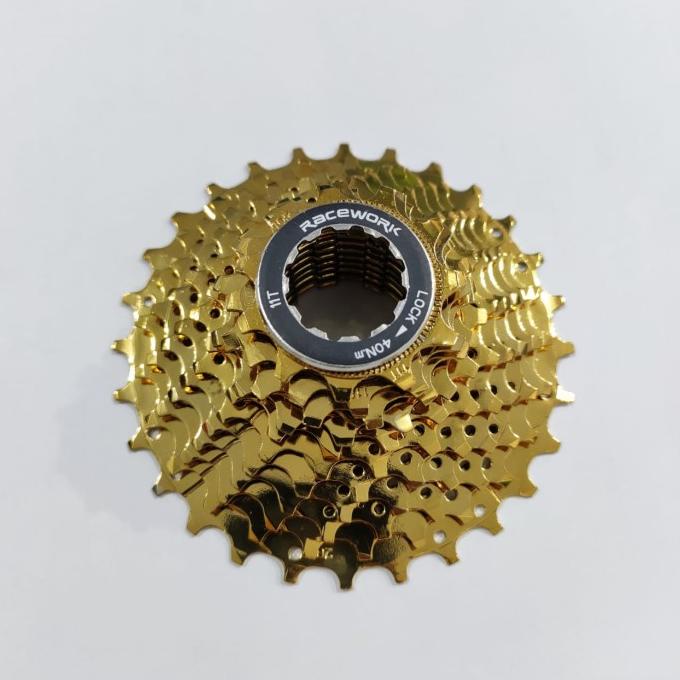 ((((()paling dicari] Sprocket Racework 11 SP Cassette 11 - 28T Gold Sproket Sepeda
