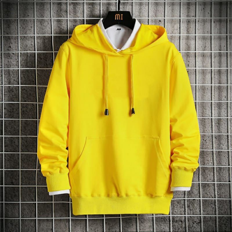 JAKET SWEATER HOODIE POLOS JAKET JUMPPER HOODIE SWEATER HOODIE POLOS M-L-XL-XXL-Kuning