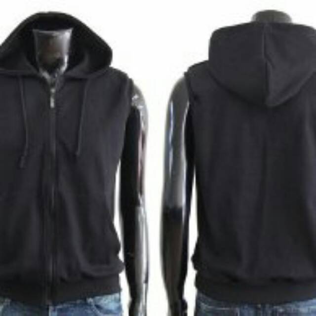 Vest rompi Hoodie zipper custom sablon