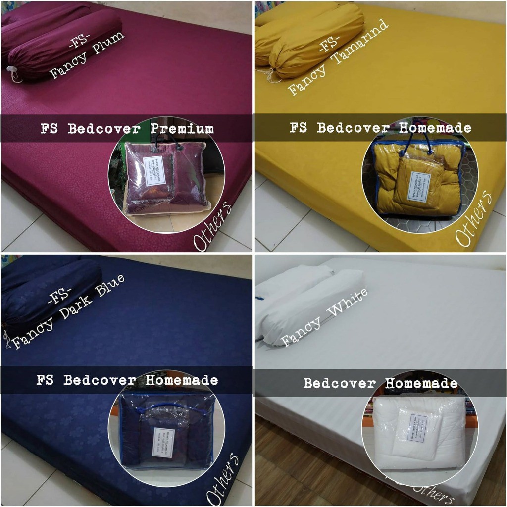 Jual [PREMIUM] SET BEDCOVER HOMEMADE UKURAN 180X200 MOTIF EMBOS ...