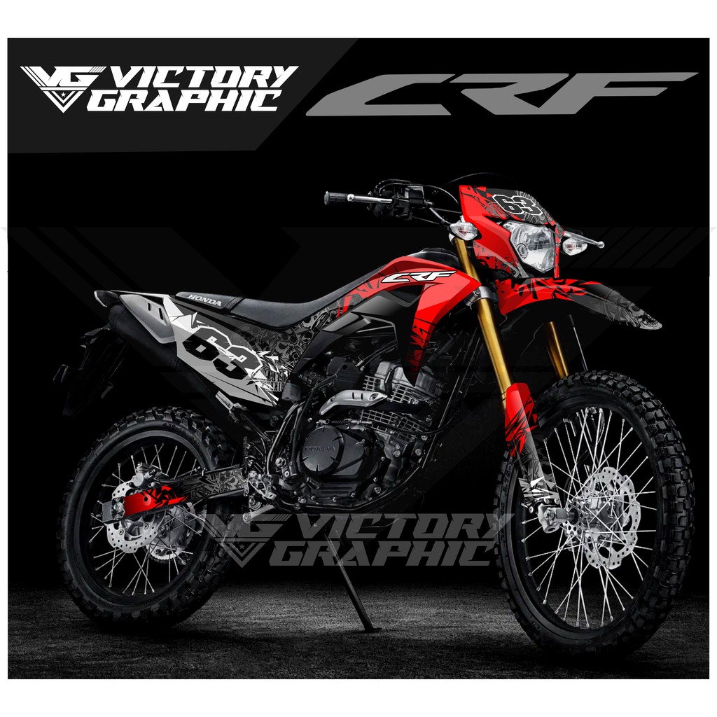 Decal Crf 150 l Full Body - Stiker Motor - Decal Stiker Crf - Stiker Motor Crf