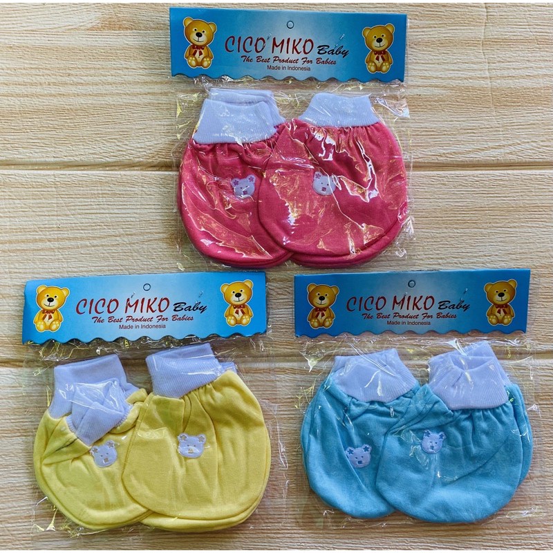 Sarung Tangan Kaki Bayi Ciko Miko 1pasang  Cico Miko motif