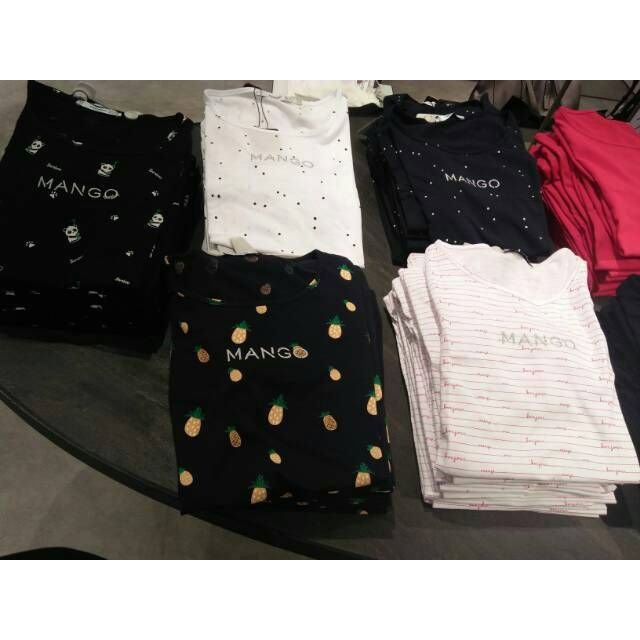 Kaos Mango Original Cotton New motif