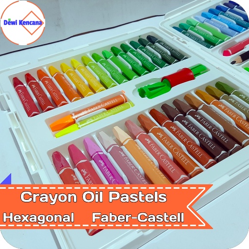 Crayon Oil Pastels Hexagonal 48 - Hexagonal 60 - Hexagonal 72 Faber Castell-1